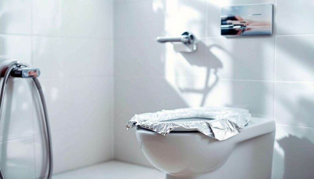 Ganz einfach: Der Alufolien-Trick, der Ihre Toilette täglich sichtbar sauberer macht