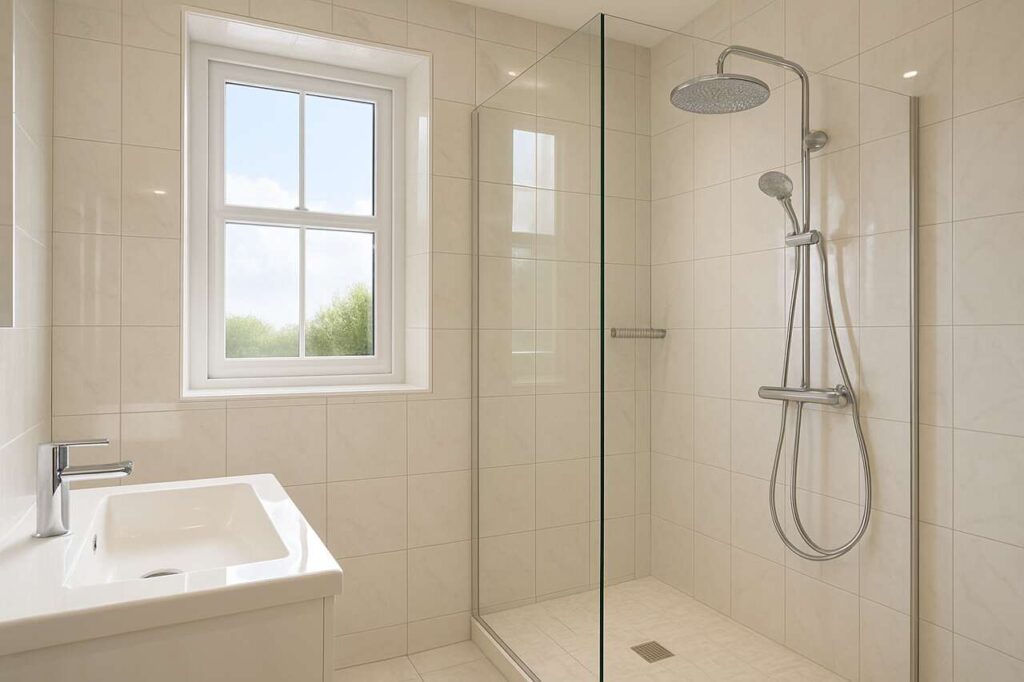 Bad: Einfaches Hausmittel entfernt schwarze Flecken in der Dusche