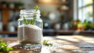 Warum man grobes Salz und Rosmarin in einem Glas im Haus aufbewahren sollte