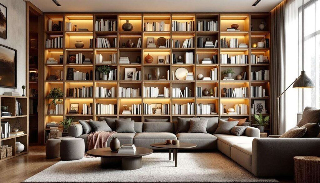Diese einfache Idee zur Aufbewahrung von Büchern verändert die ganze Raumwirkung (und ist leicht umzusetzen)