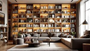 Diese einfache Idee zur Aufbewahrung von Büchern verändert die ganze Raumwirkung (und ist leicht umzusetzen)